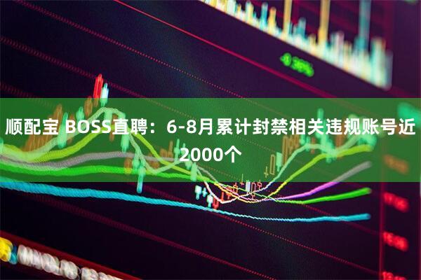 顺配宝 BOSS直聘：6-8月累计封禁相关违规账号近2000个